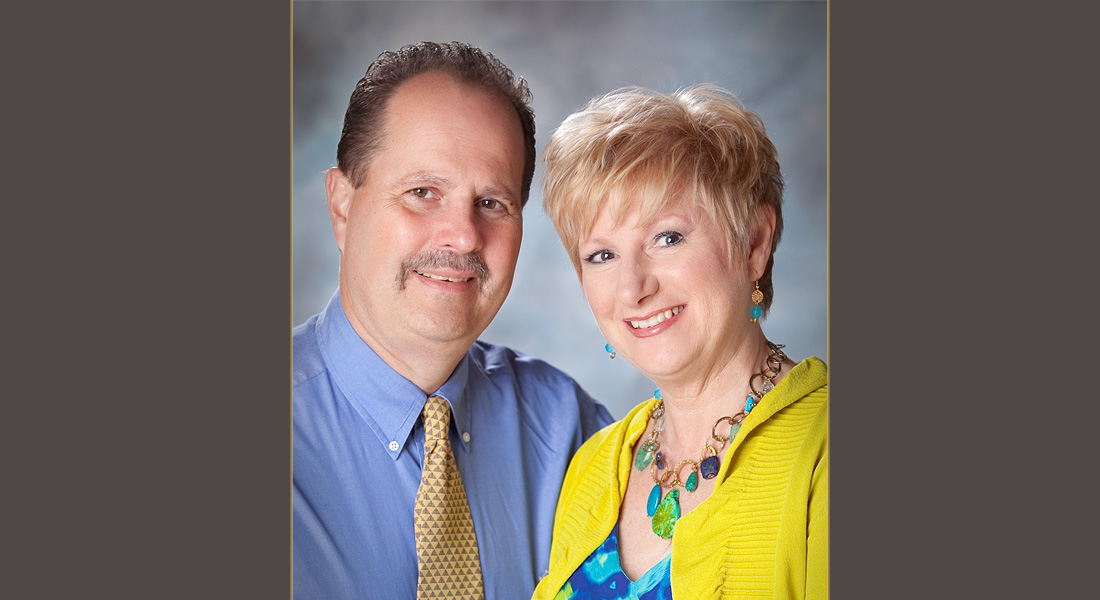 Traditional Professional studio photography of a married couple