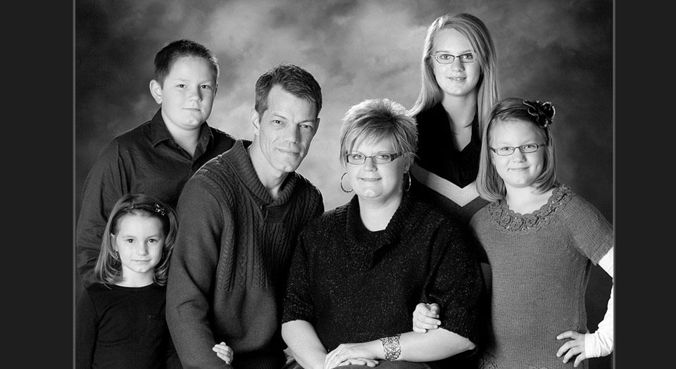 Byron Center Family Photography - Dramatic black and white high-contrast style photography